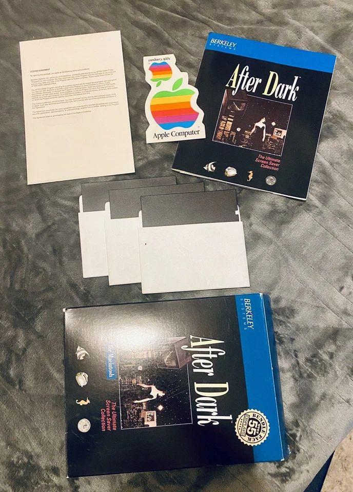 Vintage After Dark Flying Toasters Set For Mac, Includes Discs, Pens, Adverts. - Image 2 of 4