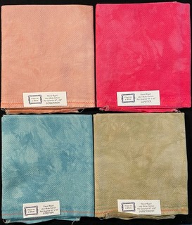 4x XStitch FABRIC: FIBER ON A WHIM Lipstick more 14ct Zweigart Aida Fat Qtr WA69