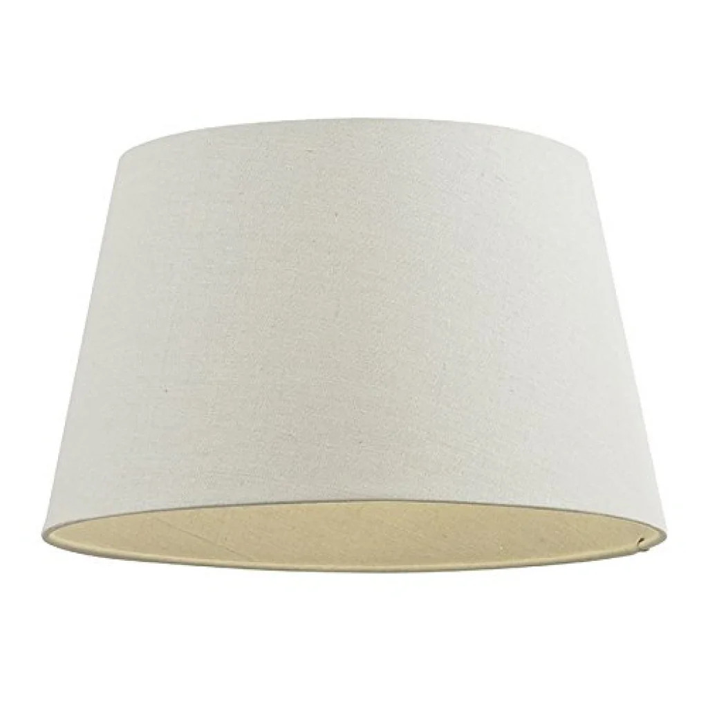Lampshade Cream 14"" Tapered Cici Ivory Linen Mix 355mm Endon CICI-14IV