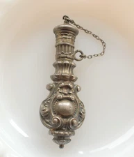 Victorian Sterling Vinaigrette Scent Bottle for a Chatelaine, Perfume bottle