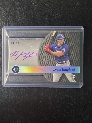 2024 Topps Diamond Icons Wyatt Langford White Polychromatink Auto /10 WPA-WL 