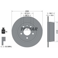 2X Textar 92074503 Bremsscheibe FüR Mercedes Benz Vito Mixto V Klasse W638