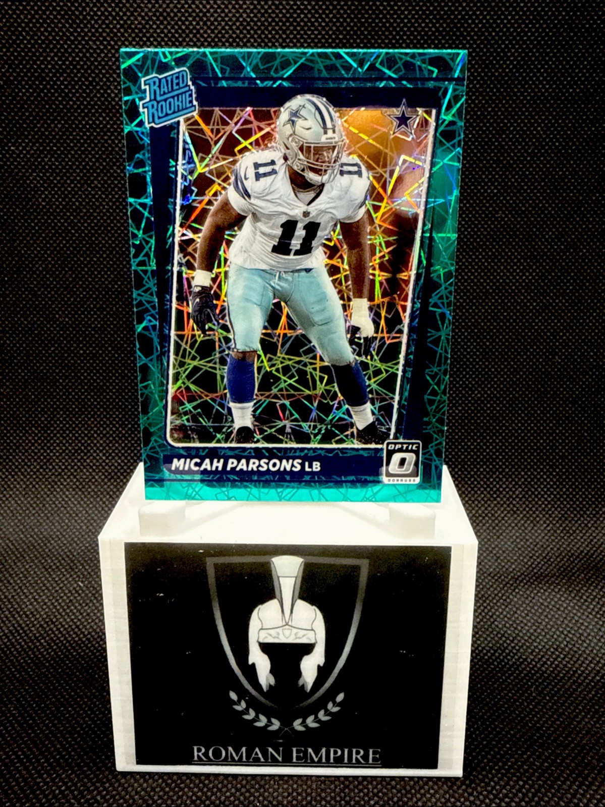 2021 Optic #245 Micah Parsons Teal Velocity Rated Rookie RC