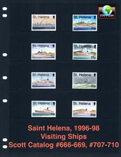 $30.40 Scott Value - 1996-98 SAINT HELENA Ships Atlantic Visiting CV MNH NH UMM