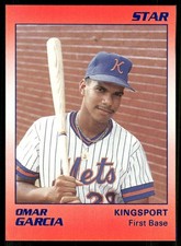1990 Star Kingsport Mets OMAR GARCIA RC METS PUERTO RICO