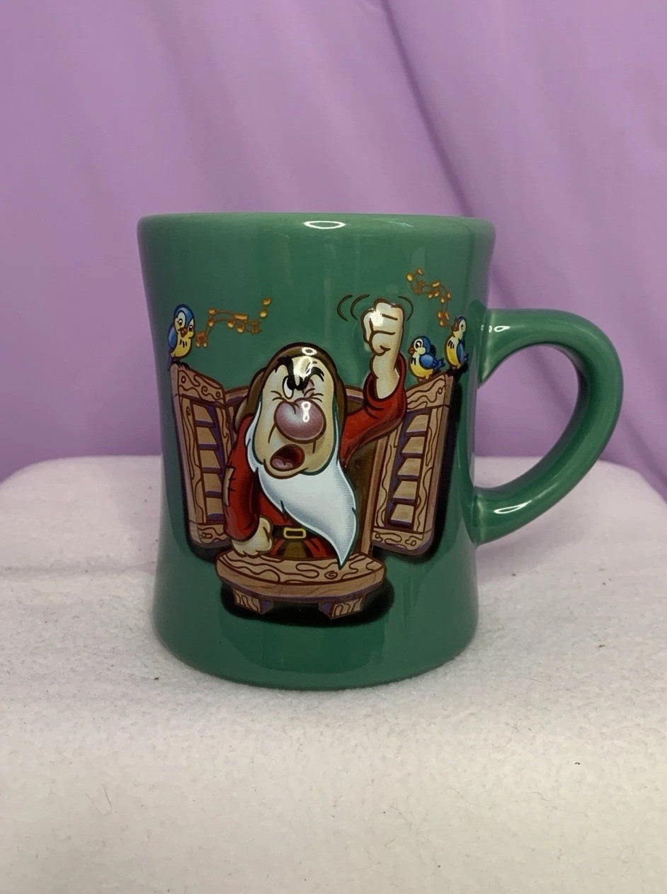 The Disney Store Grumpy 3D Mug Snow White & The Seven Dwarfs Home Sweet Home