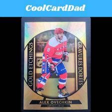 2020-21 UD Tim Hortons Hockey Gold Etchings Alex Ovechkin G-10 Washington