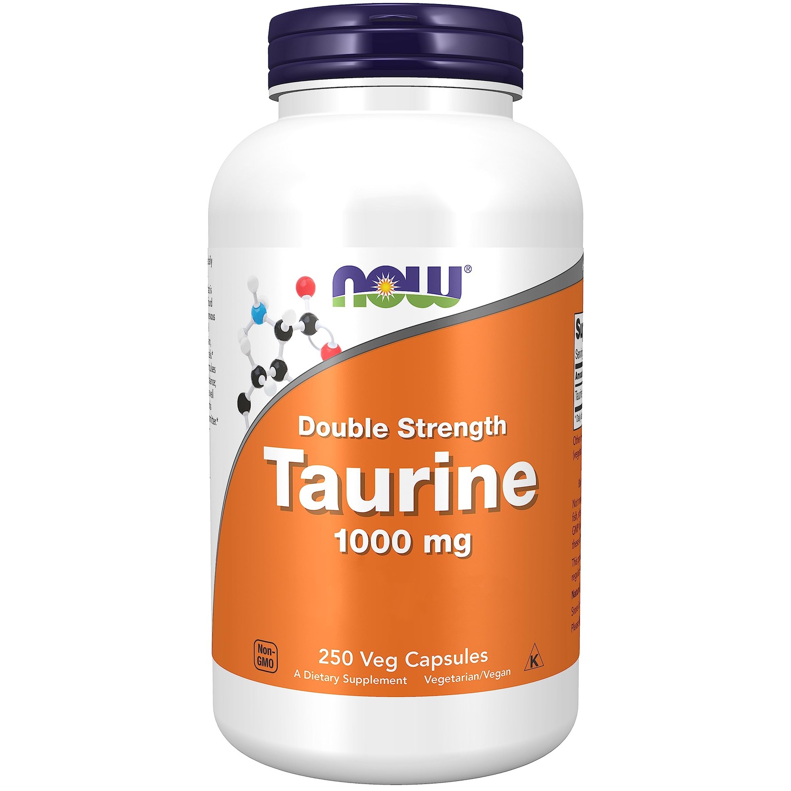 Integratore Taurina 1000mg NOW Foods 250 Veg Caps | Performance & Focus