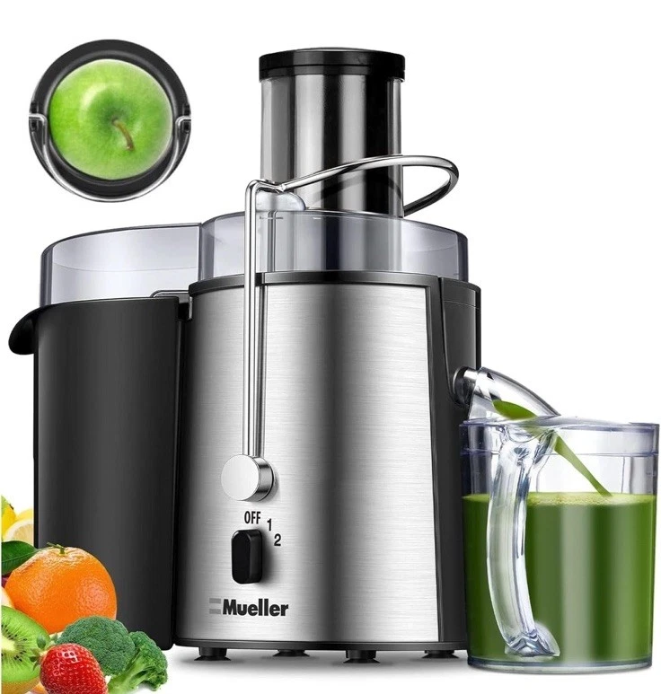 Mueller MU-100 Wide Mouth Feed Chute Ultra Juicer Extractor, Auto Shut Off