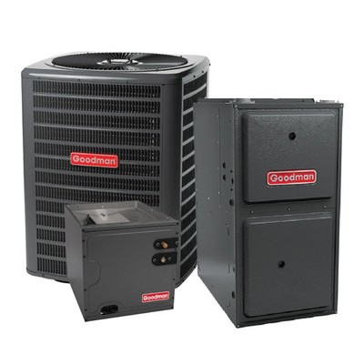 Goodman 4 Ton 13.4 Seer2 AC & 96% AFUE 120K BTU Gas Furnace System - Downflow