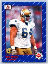 1991 All World CFL French Bob Molle Winnipeg Blue Bombers #62