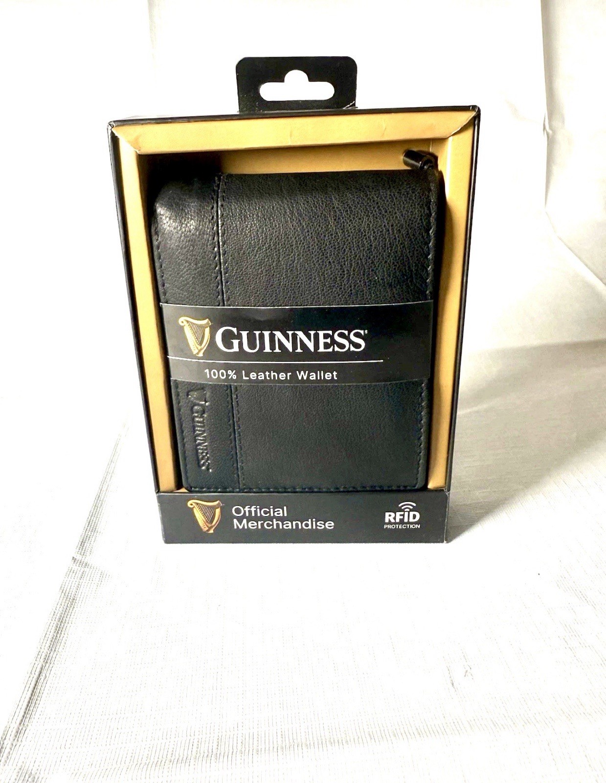 Guinness Black Leather Wallet