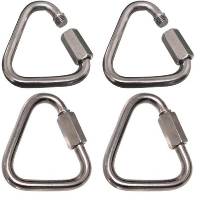 4 Pack 2.2 Inch Quick Link Trianglequick Links Stainless Steel Triangle Carabine