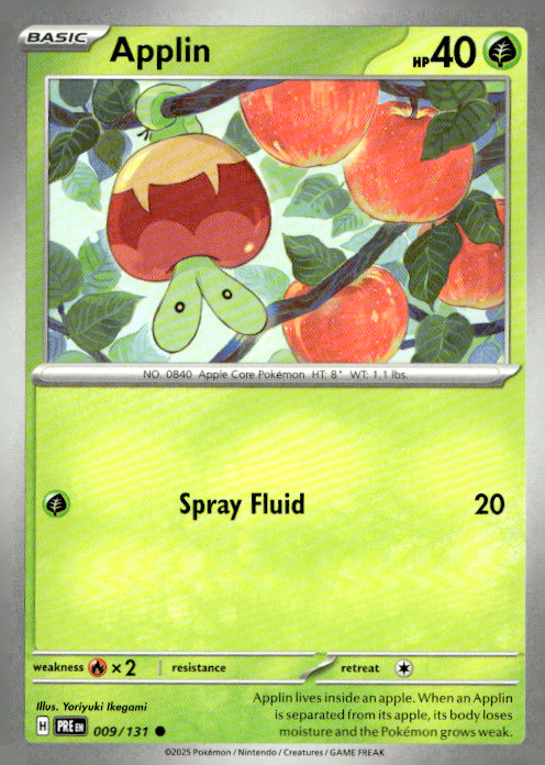 Applin Common SV: Prismatic Evolutions 009/131 NM