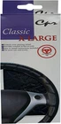 Black XLarge Classic Grip Synthetic Leather Old School Wrap Steering Wheel Cover