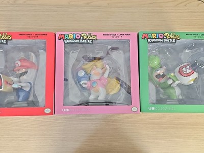 Mario Rabbids Kingdom Battle Ubisoft x3 Figuren Neu Boxed Hase Mario Pe
