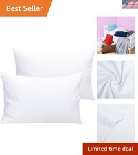 Travel-Friendly Toddler Pillowcases - 100 Microfiber, Fits 14x20 Pillows, White