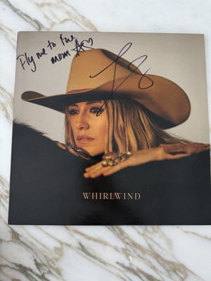 LAINEY WILSON - WHIRLWIND PERSONALLY SIGNED VINYL LP TAN WHIRLWIND AUTOGRAPHED