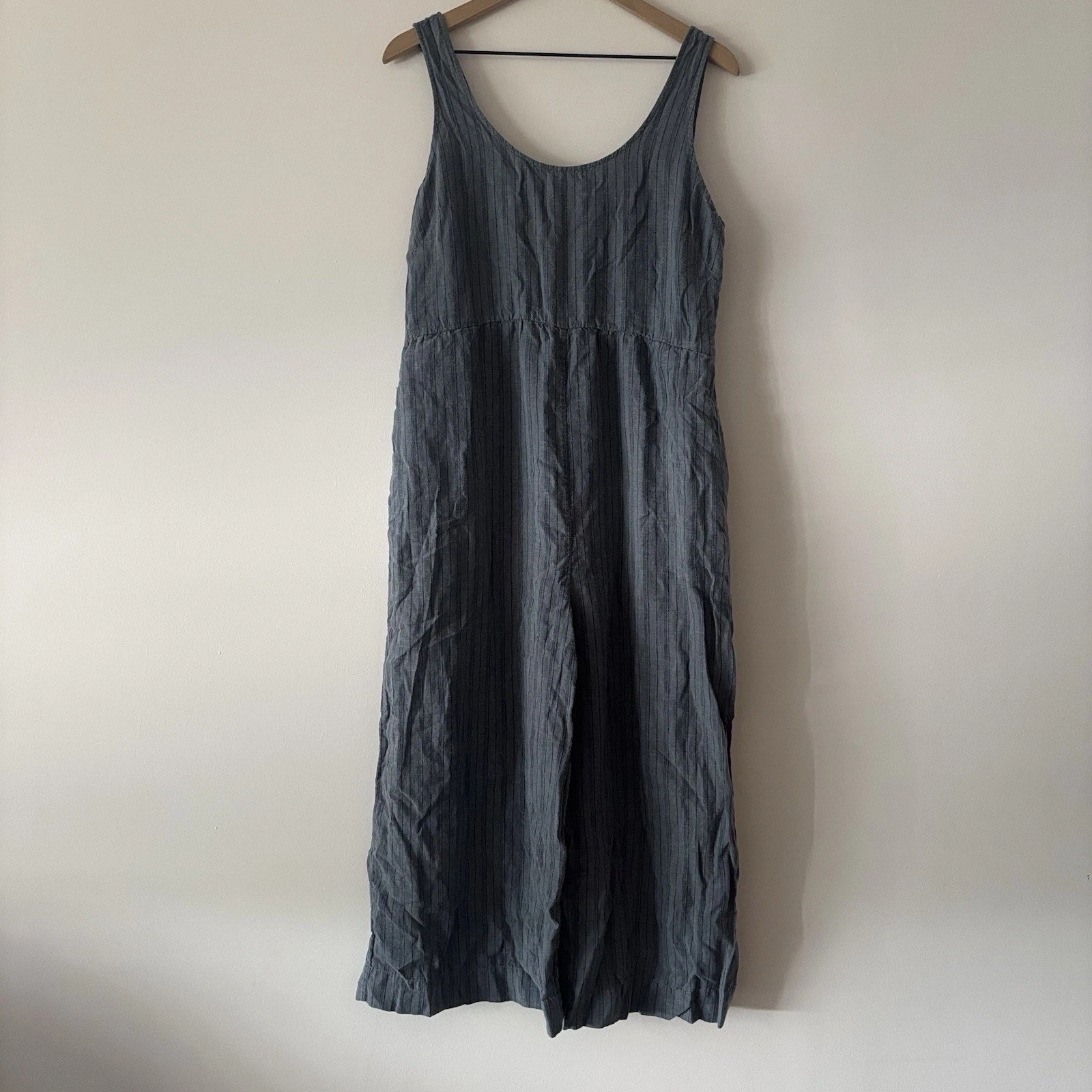 Patagonia Garden Island Jumpsuit Womens M Wide Leg Boho Lagenlook Granola Hemp