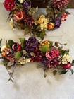 2 Pcs Artificial Flower Wreath and Swag (EXCELLENT condition) — photo 2