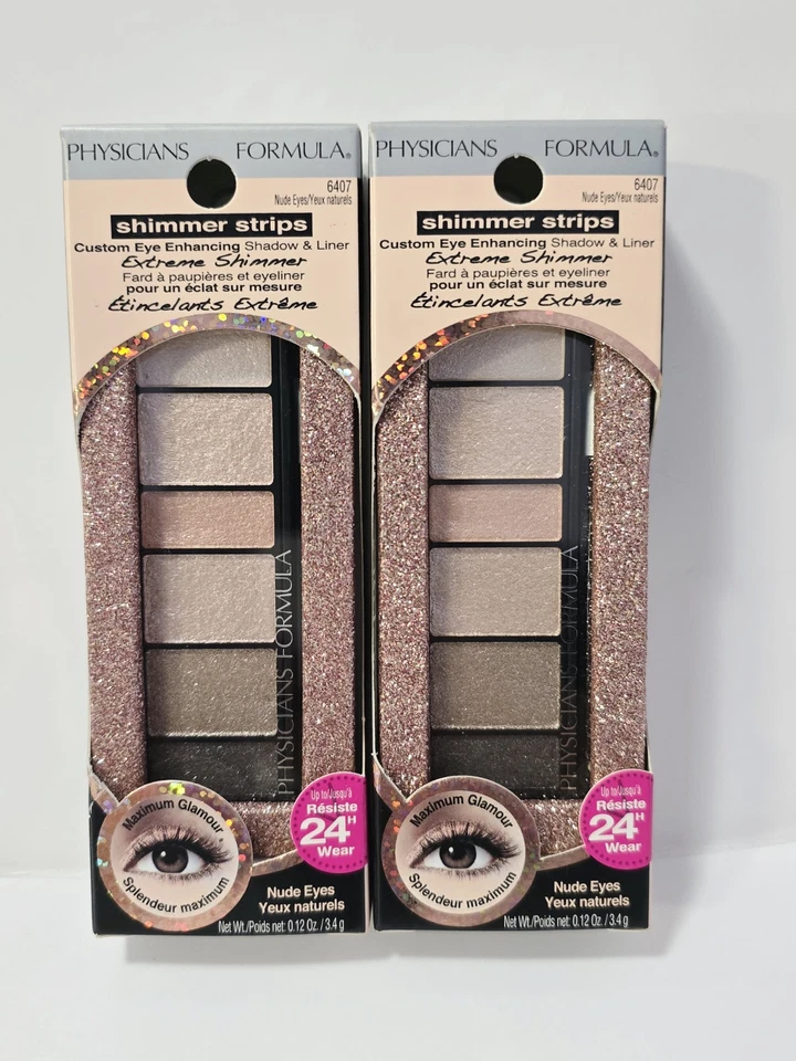 Physicians Formula Shimmer Strips 6407 Eye Shadow Liner Nude Eyes Bundle Of 2 - Image 3 of 4