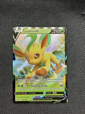 Leafeon V 013/159 - Crown Zenith Ultra Rare - Pokémon TCG (NM)