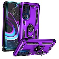 Compatible with Motorola Moto Edge 2021 Case, Moto Edge 5G UW Case with Purple