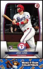 Josh Jung 2023 Bowman #43 Texas Rangers Rookie RC