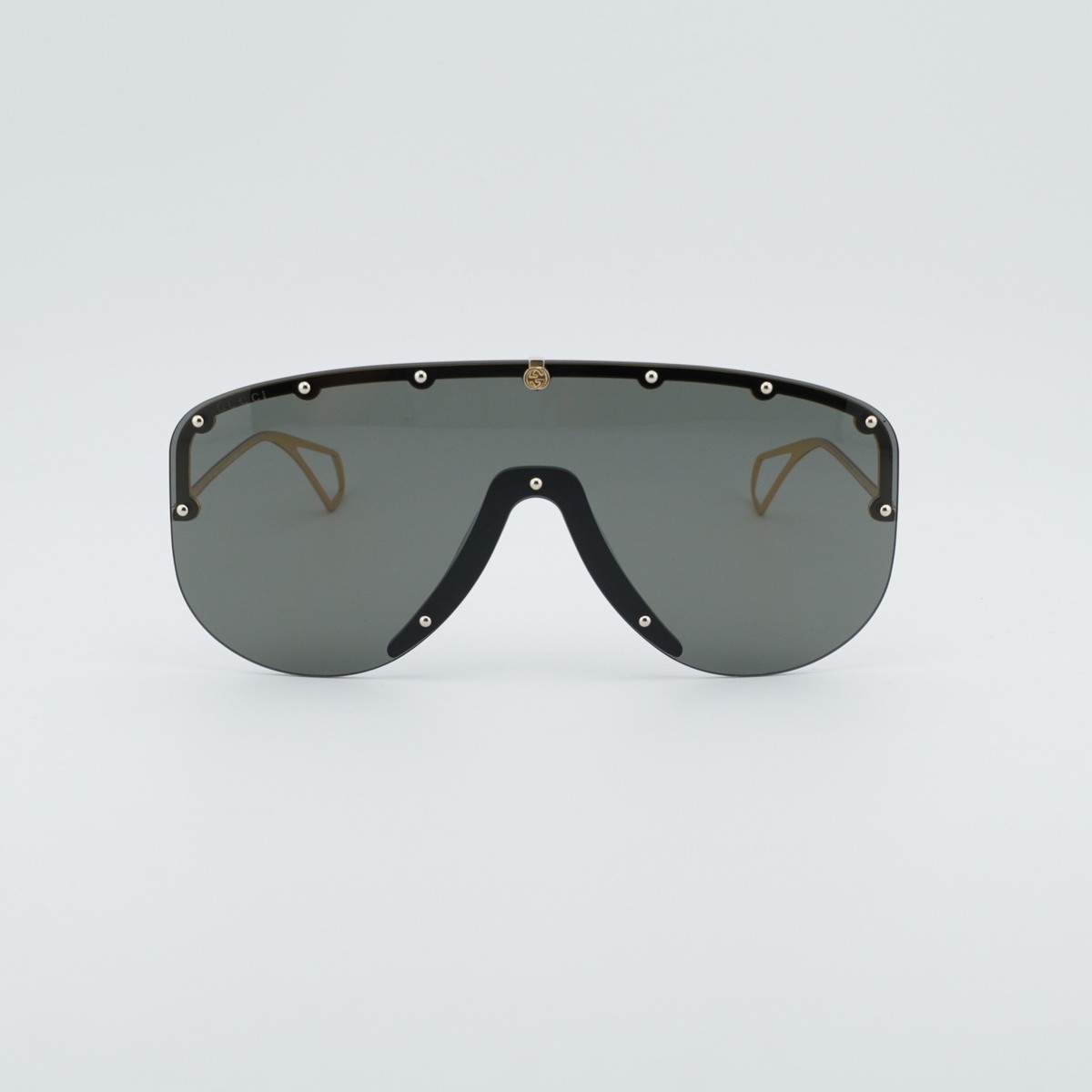 Gucci GG0667S 001 Gold/Grey 99-1-140 Sunglasses New Authentic | eBay