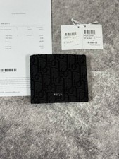 Black Dior Oblique Bifold Wallet