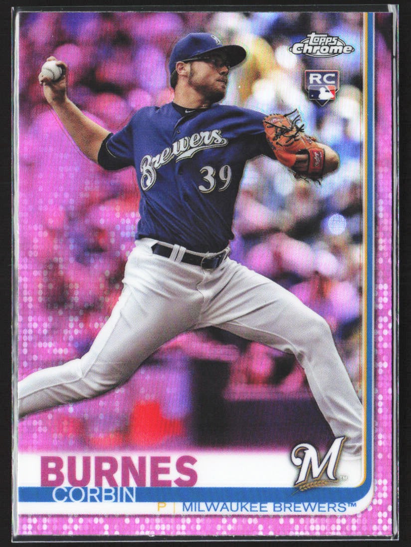 2019 Topps Chrome #84 Corbin Burnes Pink Refractor