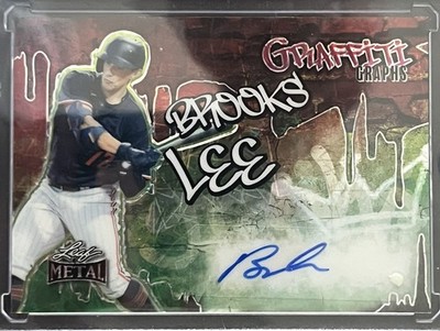 BROOKS LEE 2024 Leaf Metal GRAFFITI GRAPHS AUTO /10 GG-BL2 Twins