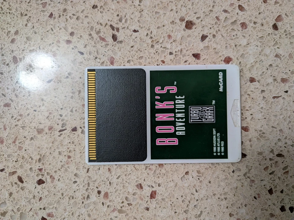 1990 TurboGrafx 16 Bonk's Adventure Case, Manual, HuCard *Very Good Condition* - Image 3 of 3