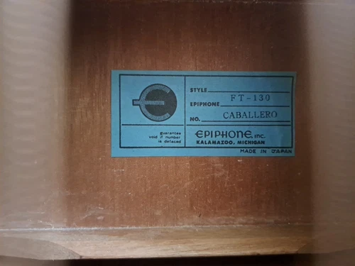Epiphone FT-130 Caballero 00-18 Style ADJ Blue Label With Case - Picture 11 of 12