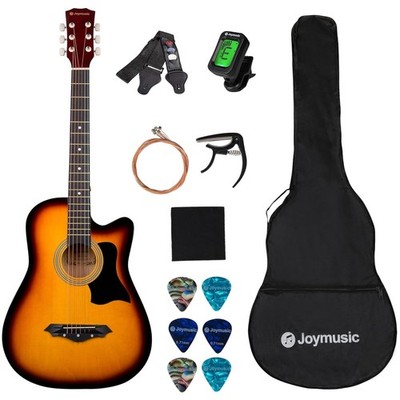 Beginner Acoustic Guitar Bundle, Sunburst with Accessories