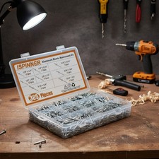 Versatile 8-Size Aluminum Blind Rivets in Sturdy Storage Case - Lasting Quality