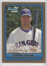 2006 Bowman Draft Draft Picks Gold Chris Davis #DP29 1i6