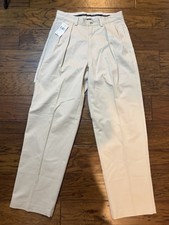Vintage Polo Ralph Lauren Andrew Pant Mens 30x30 Sand Pleated Chino NWT