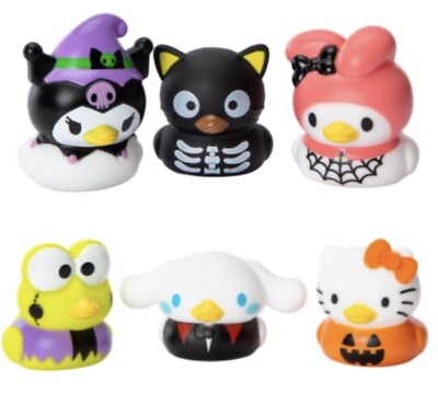 Hello Kitty & Friends Halloween Rubber Duckz Ducks Jeep Ducks Set Of 6 NEW