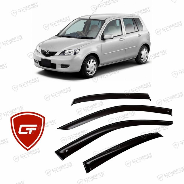for MAZDA DEMIO /mazda 2 20032007 Window Visors Side Sun Rain Guard