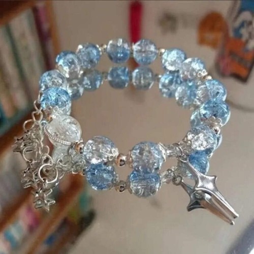Nischen Design Stern Kette Quaste Armband für Frauen Fantasy Blau Kristall Perlen Ela - Bild 9 von 27
