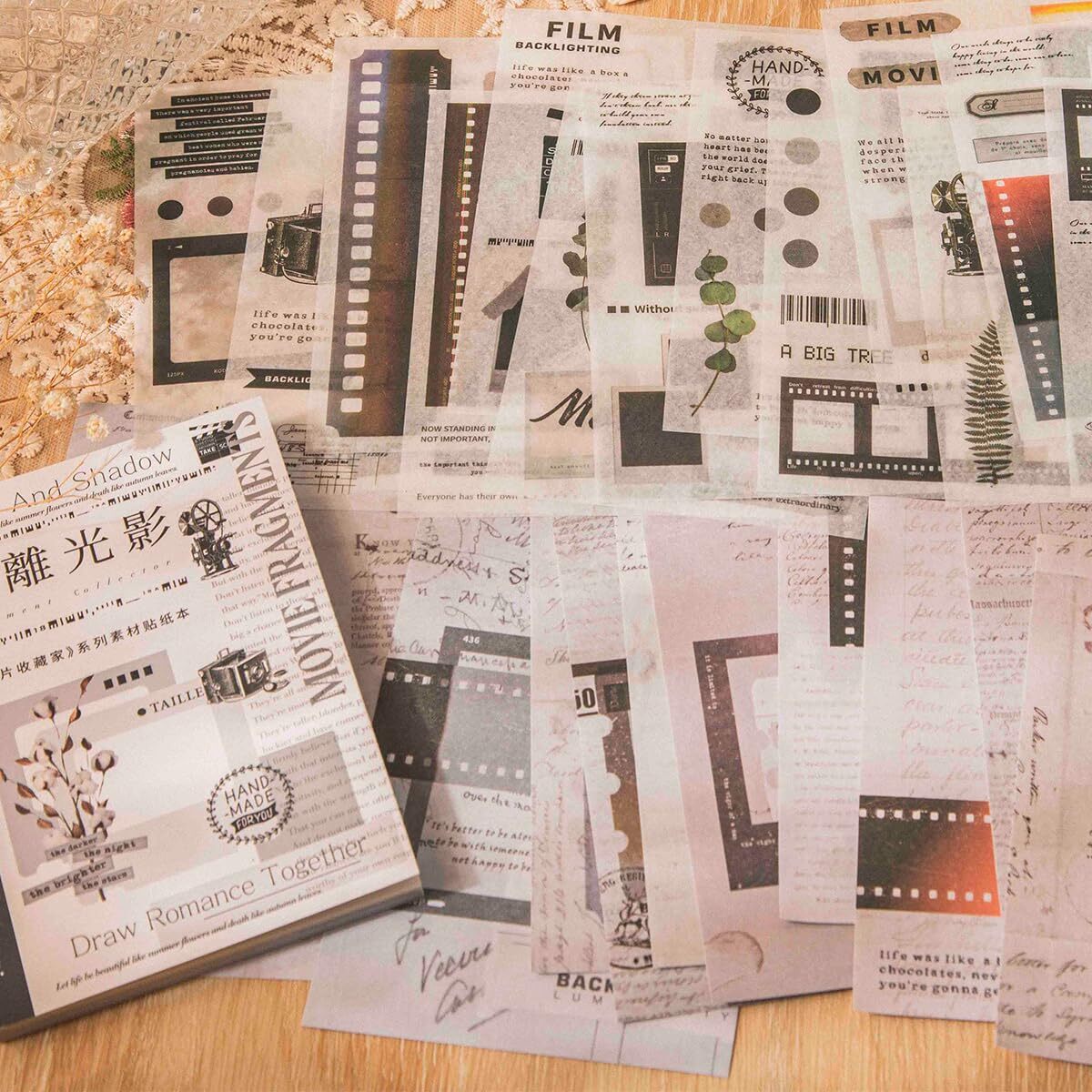 200Pcs Vintage Scrapbooking Stickers Pack 120Pcs Junk Journal Stickers & 80 V...