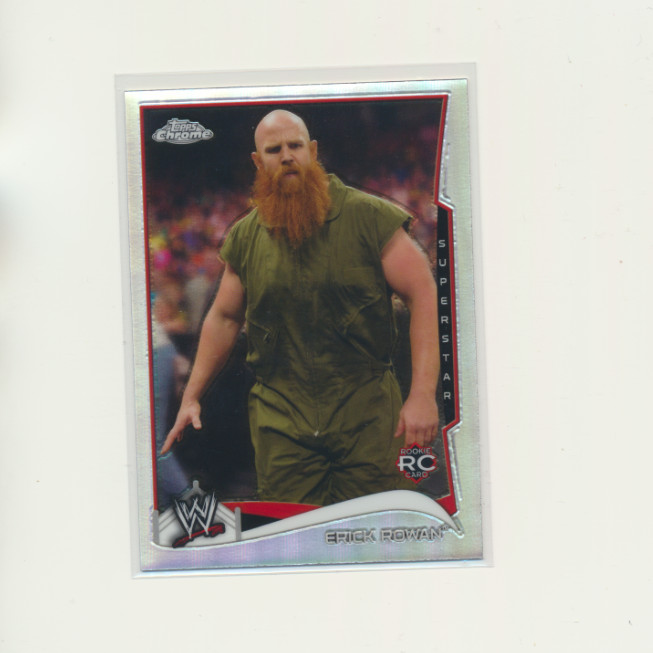 2014 Topps WWE Chrome Refractor Erick Rowan RC