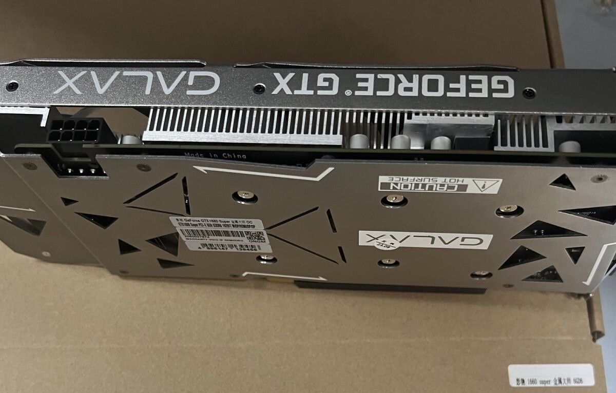 GALAXY NVIDIA GTX 1660 Super Metal Master 6g TU116-300 GDDR6 Video