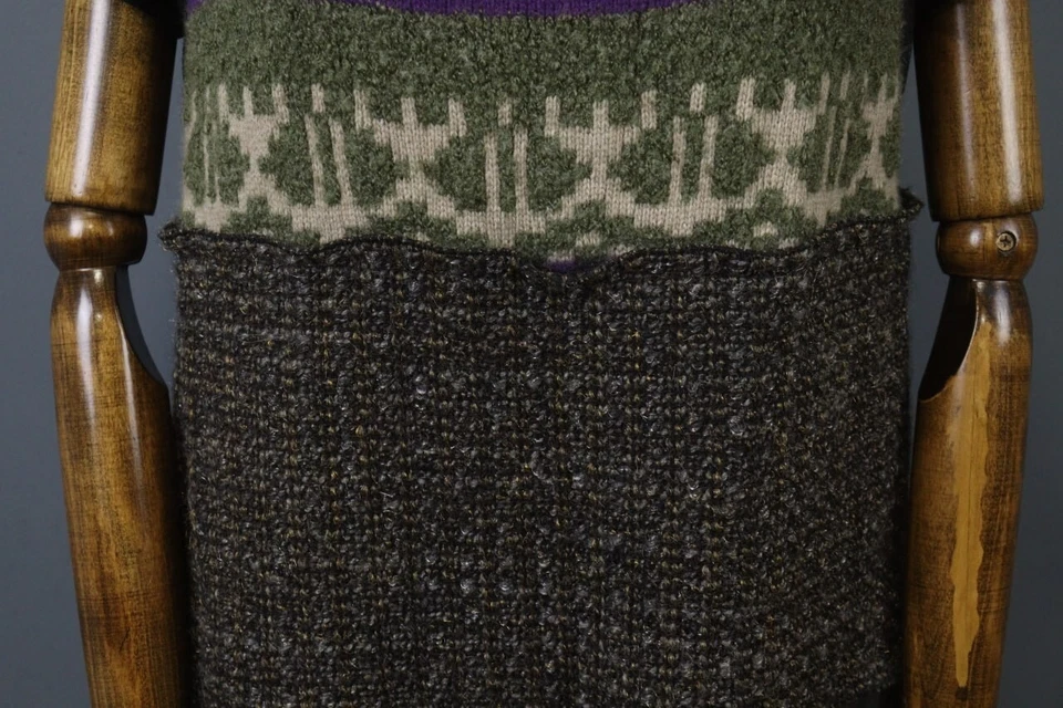 Vestido Suéter Philosophy Alberta Ferretti Multicolor Manga Corta Cremallera Trasera Foto 3 de 4