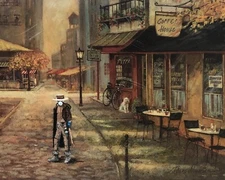 star wars Cad Bane fine art print poster upcycled vintage thrift store painting