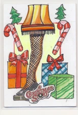 2024 Cryptozoic Christmas Story Sketch Card Aure Leg Lamp