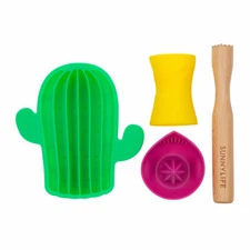 Mojito Cocktail Silicone Cactuc 4 Piece Set SUNNYLIFE