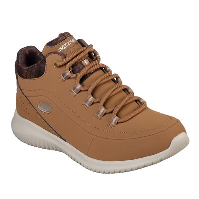 Skechers Ultra Flex Just Chill Damen Beige Wanderschuhe Stiefel (12918-CSNT)