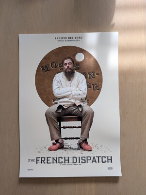 The French Dispatch character poster | Wes Anderson - Benicio Del Toro 30x42cm 